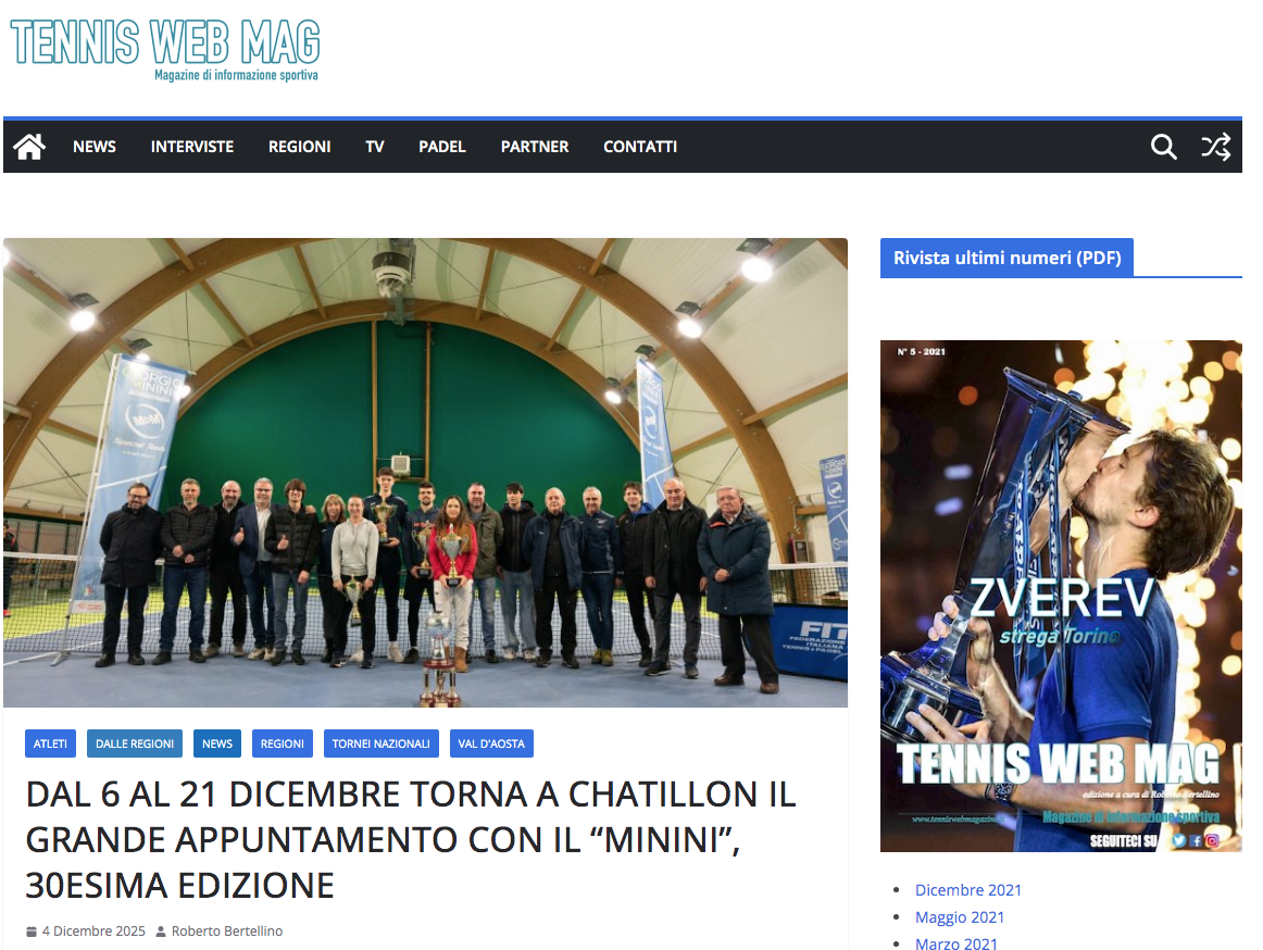 Dal 6 al 21 dicembre torna a Chatillon il grande appuntamento con il Minini 30esima edizione